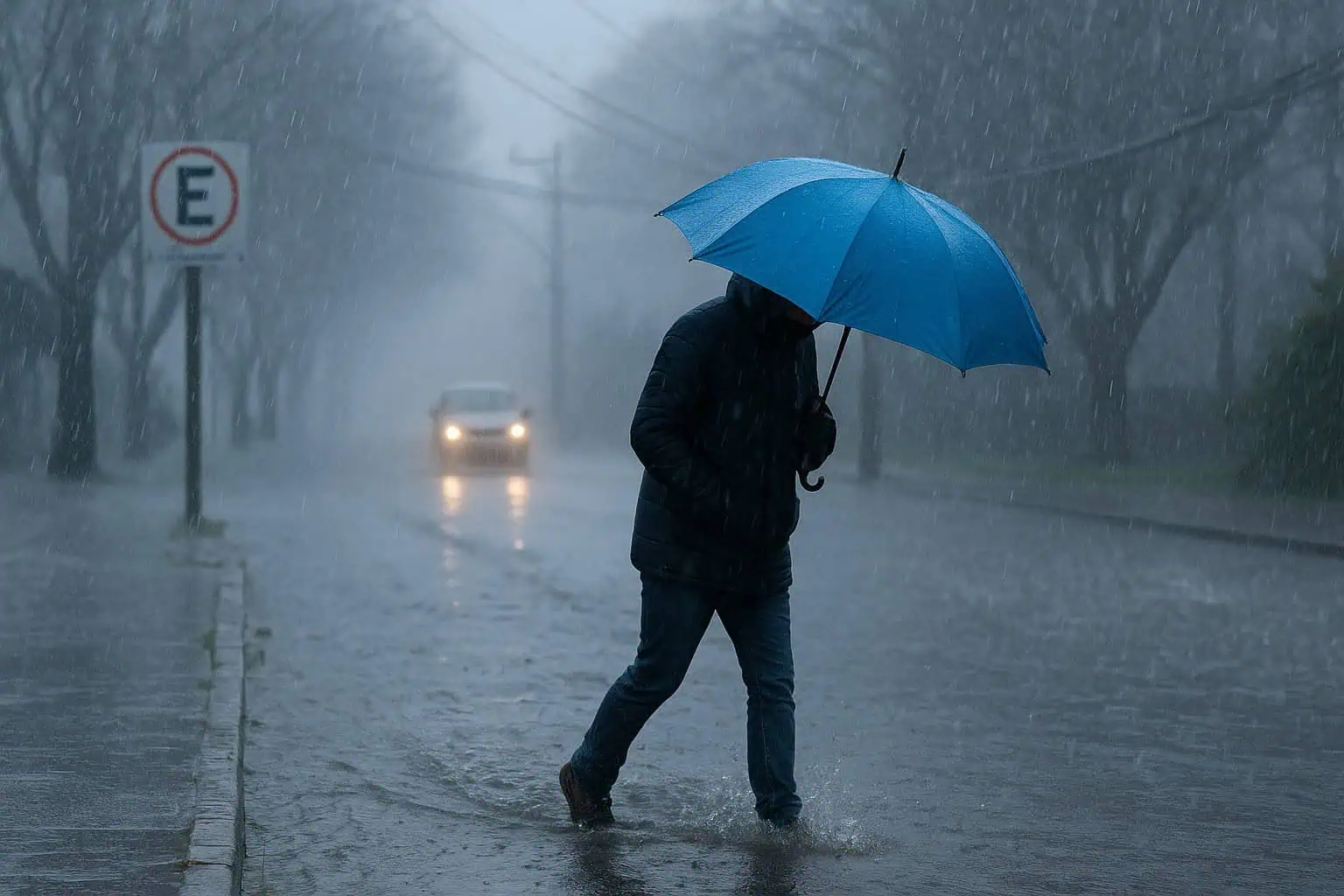 Tempo gelado e chuva intensa marcam o Sul do Brasil - Tempo gelado persiste em Minas Gerais neste domingo