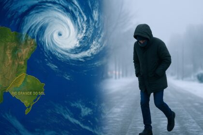 Tempo gelado no Sul ciclone reforça o frio no Rio Grande do Sul - Tempo gelado no Sul: ciclone reforça o frio no Rio Grande do Sul